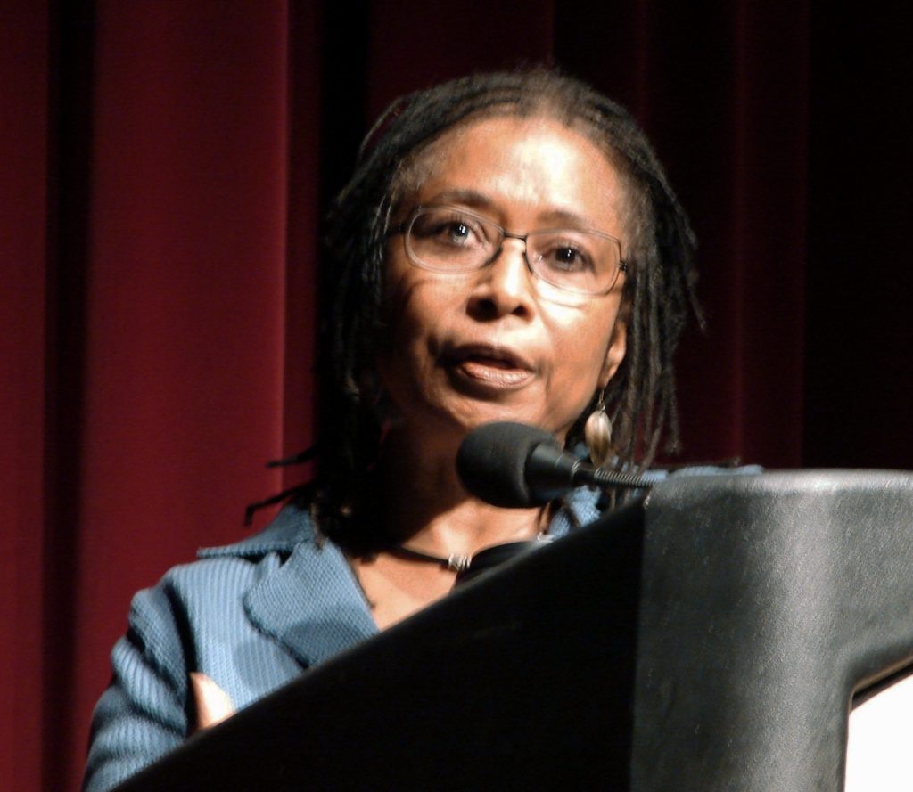 Alice Walker on podium